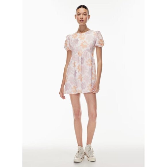 NWOT Aritzia SUNDAY BEST Saida Floral Linen Cotton Mini Babydoll Dress, Size M - Picture 11 of 16